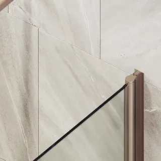 Шторка на ванну MaybahGlass MGV-615-2 60см бронза